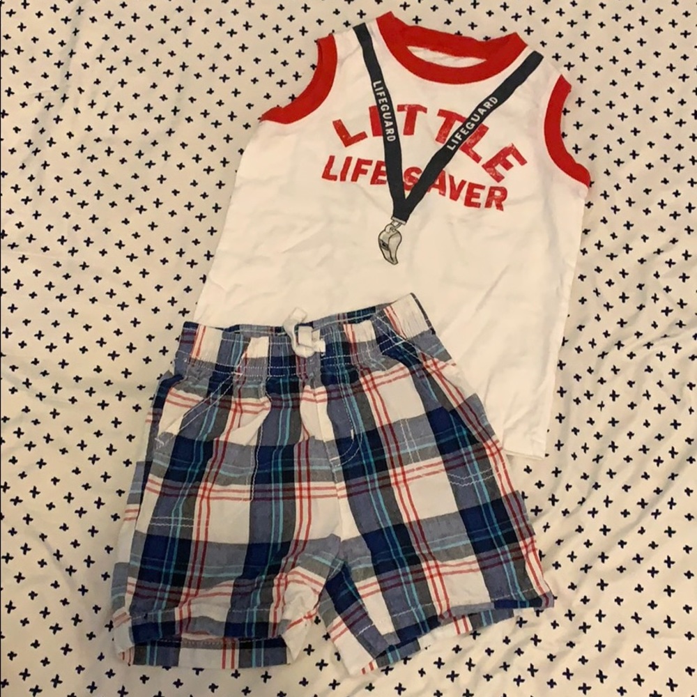 2T little lifeguard outfit 💦💙❤️